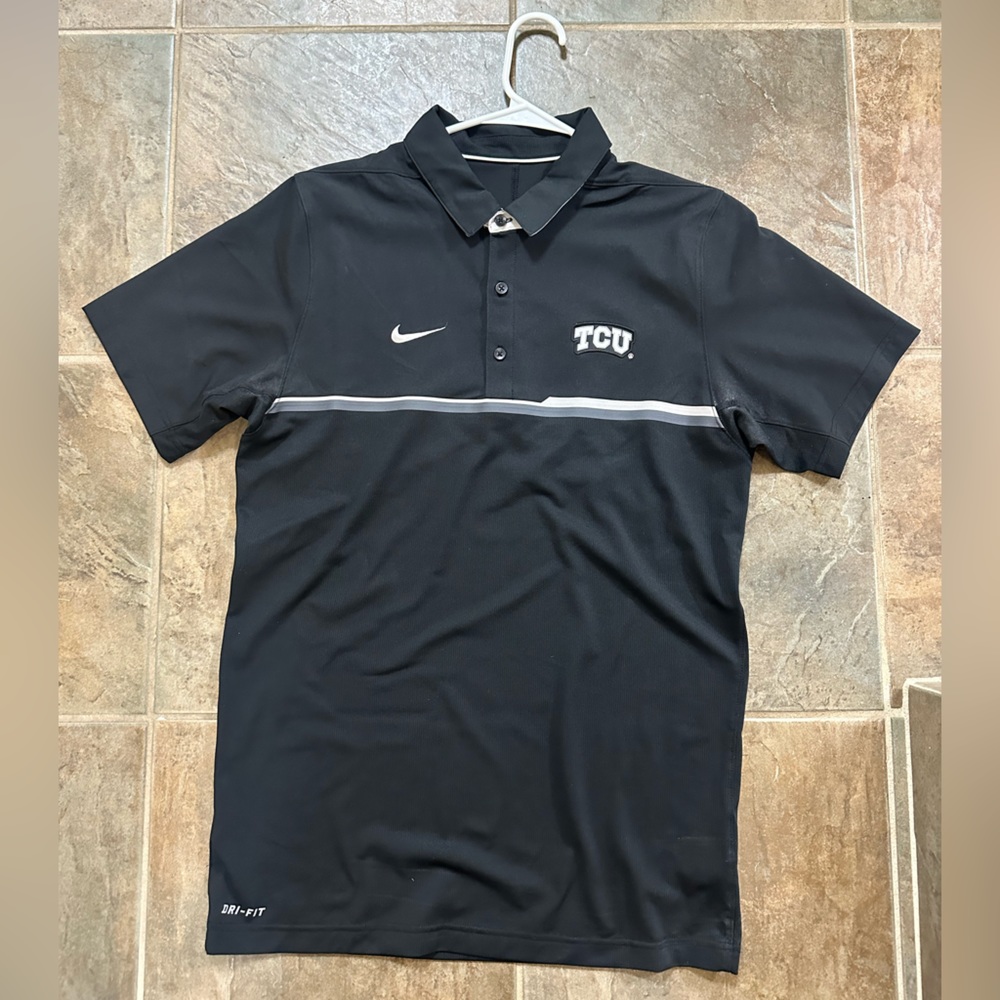 TCU Nike Polo Golf Shirt Size Small